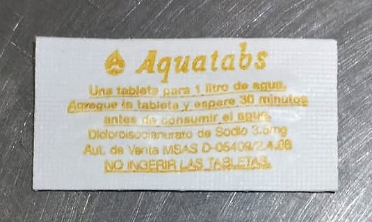 Pastillas Purificadoras de Agua